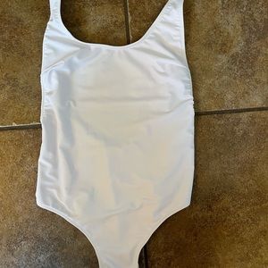 White one piece swimsuit